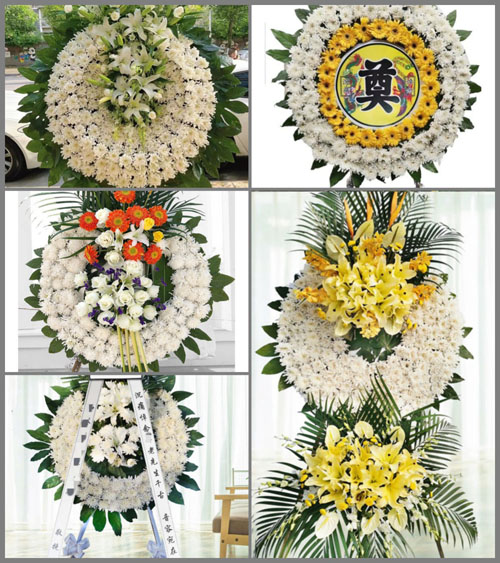 福建漳州平和县秀峰乡花圈速递